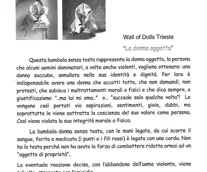 Wall of Dolls – Una bambola contro la violenza femminile
